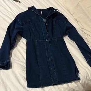 Free people mini denim dress